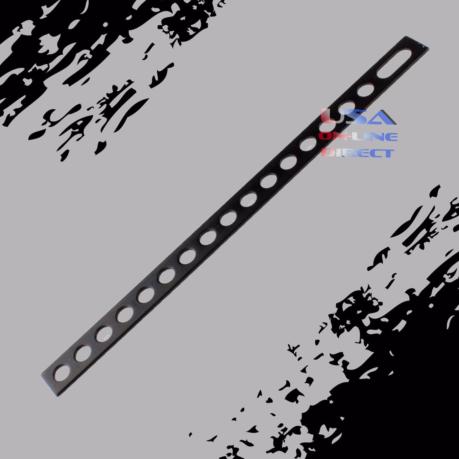 10 PC 9" Metal Door Lock Car Stereo Secure Back Strap Mounting Bracket Black USA