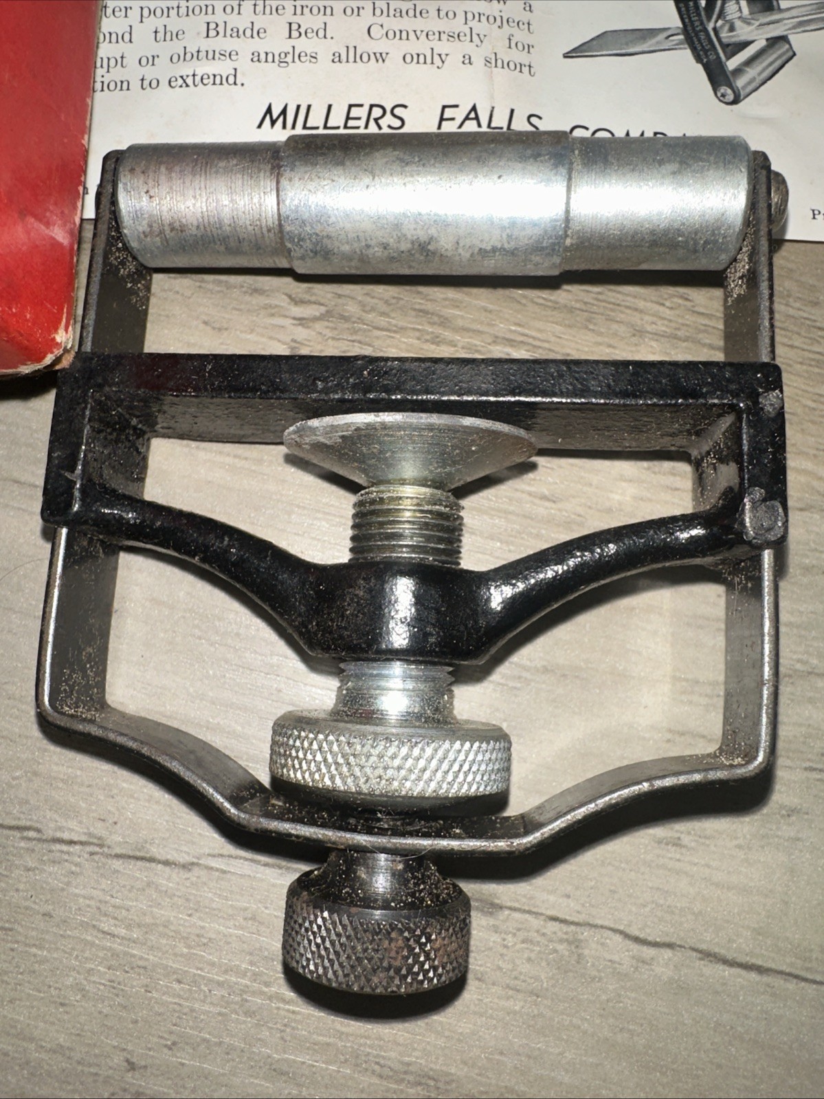 Millers Falls No. 240 Chisel & Plane Iron Sharpener Guide, Sharpening Jig in Box