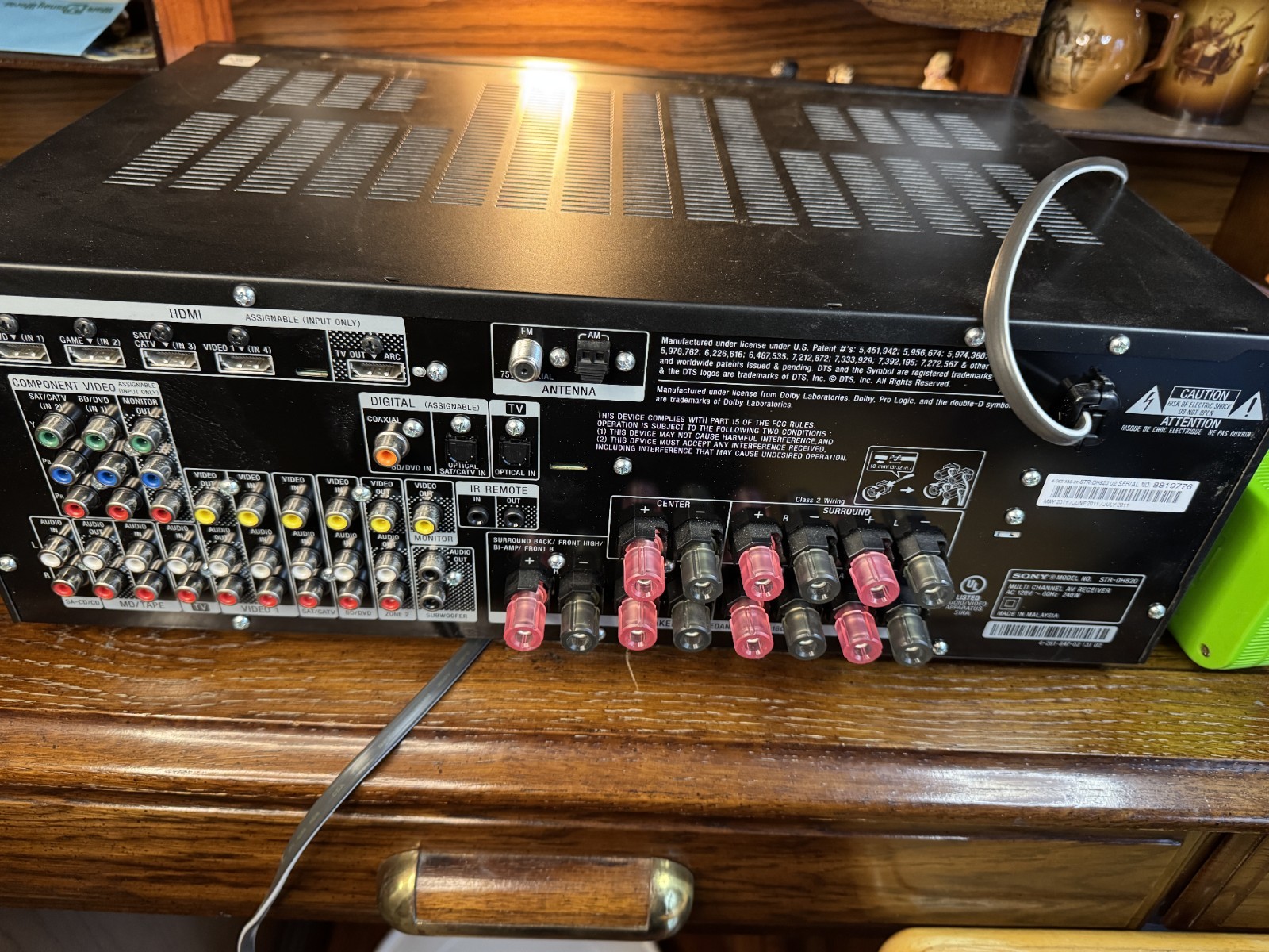 Sony STR-DH820 Multi Channel 240W AV Receiver - Black