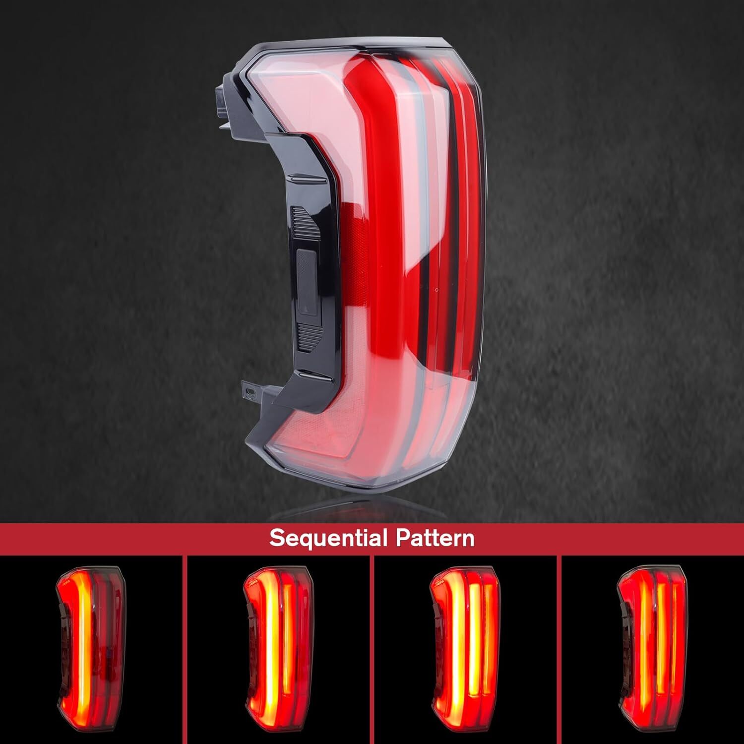 22-24 Toyota Tundra LED Tail Light Left Driver 5-Pin Assembly Sequential Turn