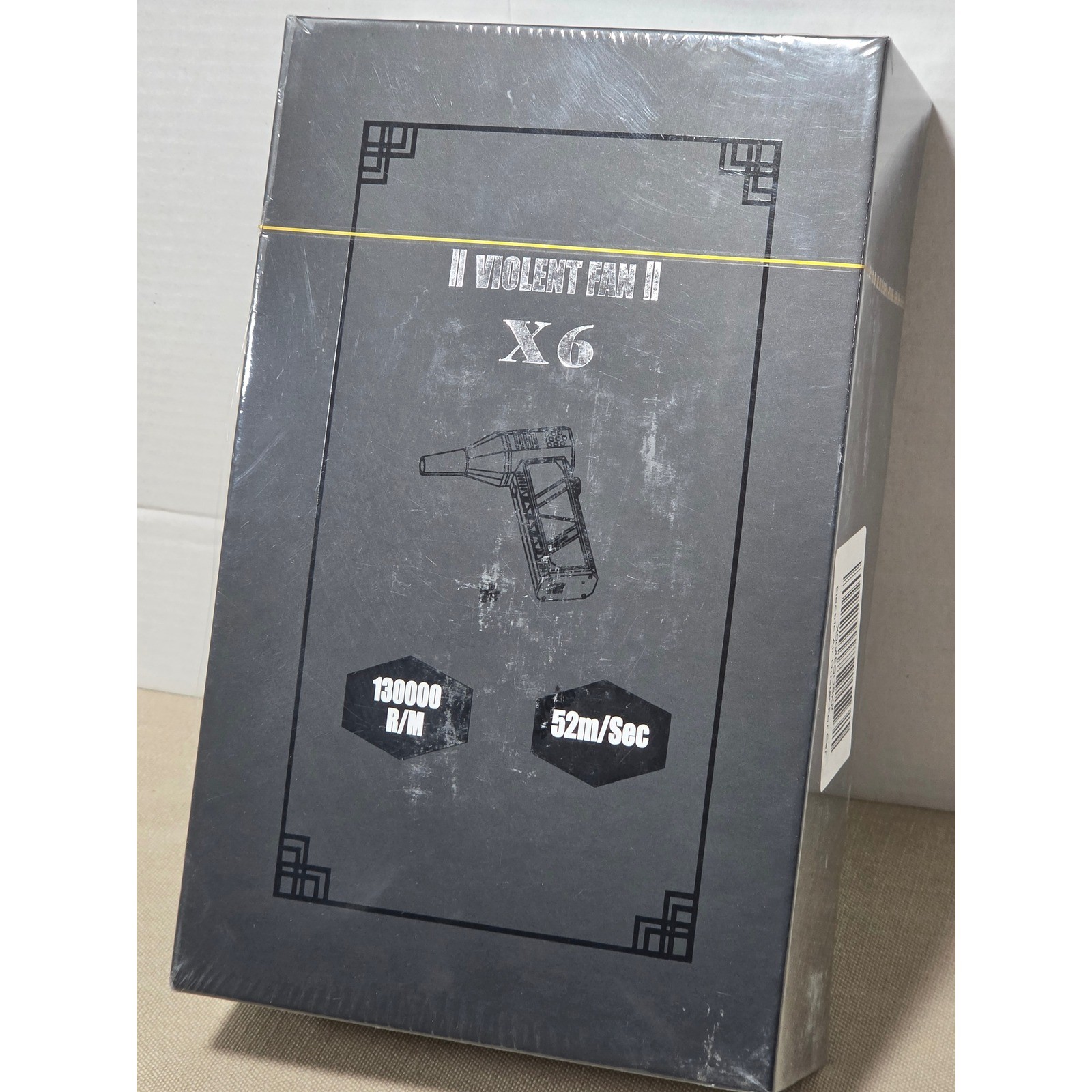 Violent Fan X6 Super Power Turbofan 130000 RPM Portable Air Duster Black NEW