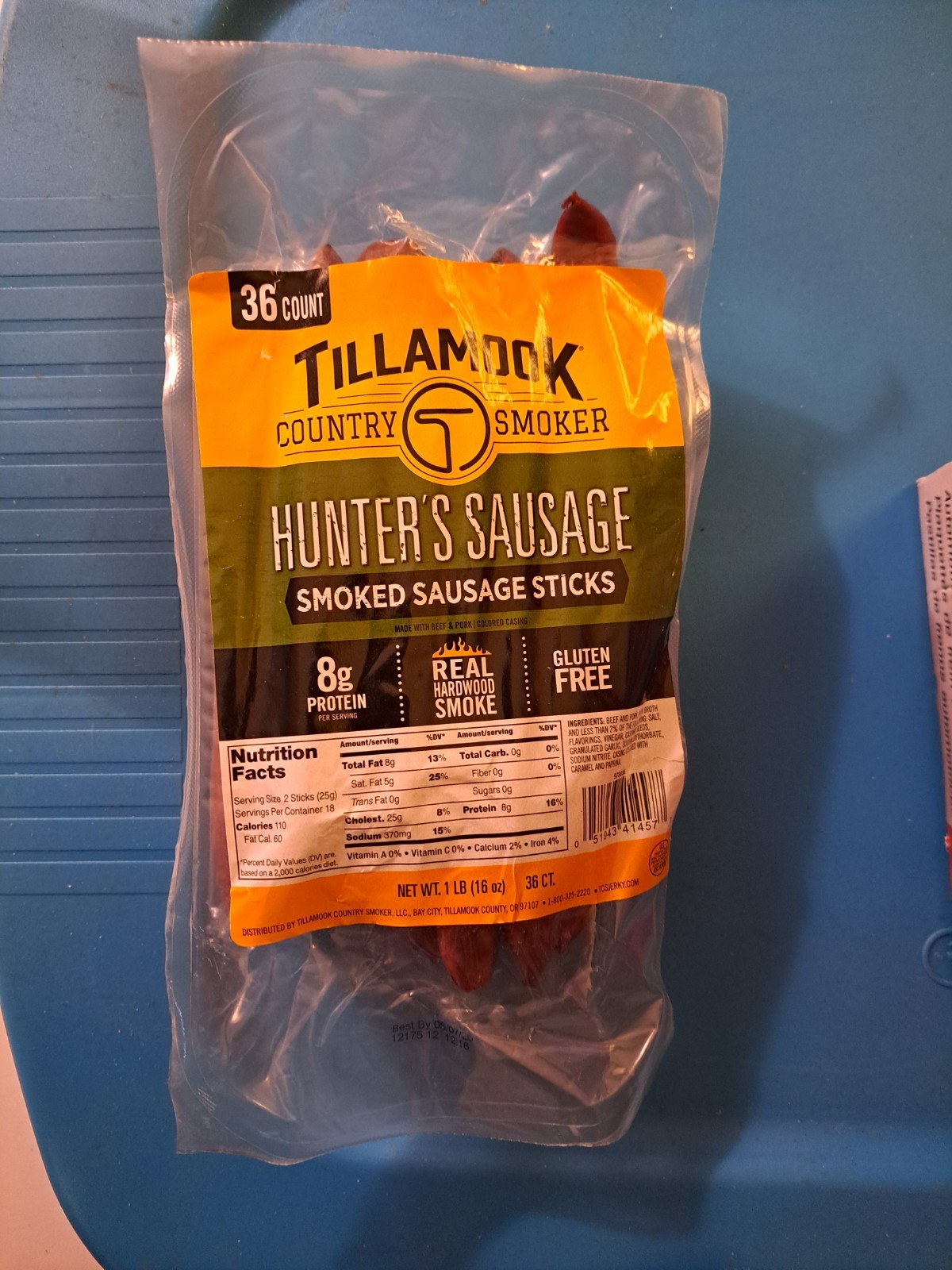 Tillamook Country Smoker - Hunter's Sausage Meat Sticks 36 ct Bulk-USA Bb33
