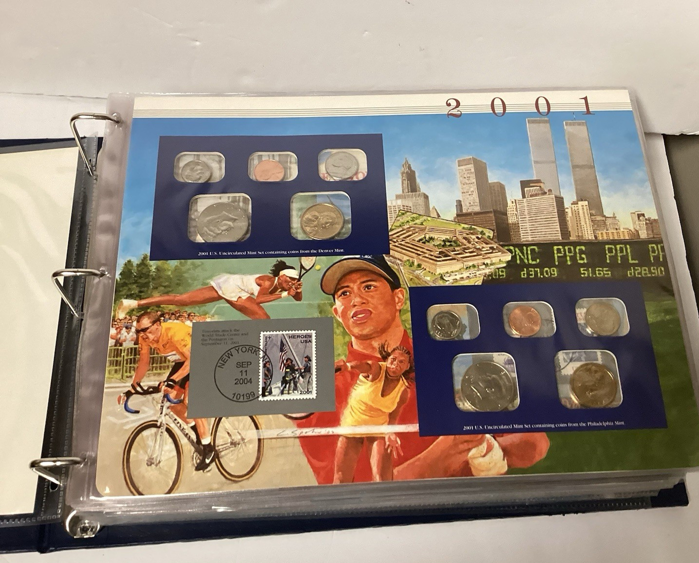 US Uncirculated Coin Mint Sets Collection Postal Society 2001-2017 2 Sets Each