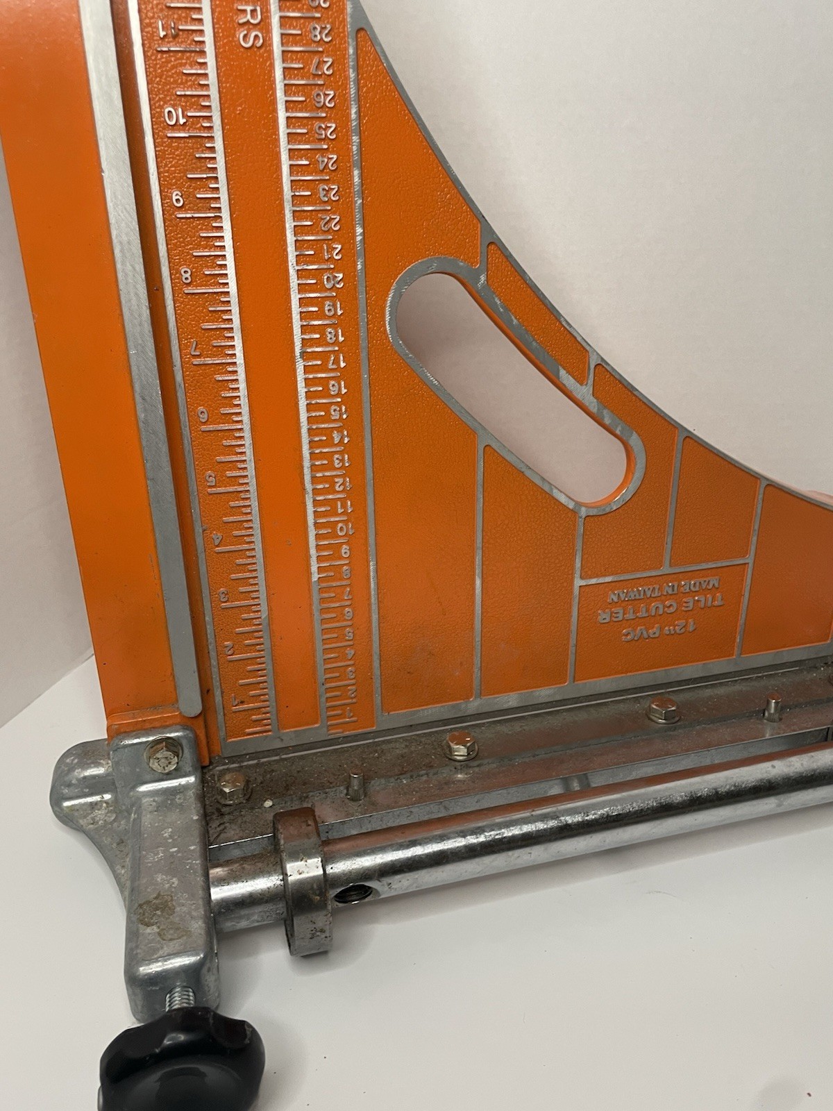 PC 12 in Carpenter/Framing Square Tile Cutter, Metric/Standard Metal Orange