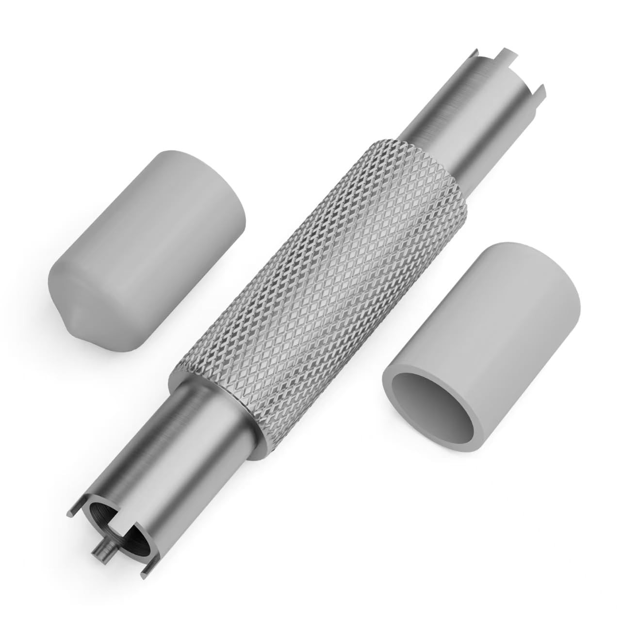Front Sight Adjustment Tool with Rubber Protective Cover, 4&5 Prong Silvery