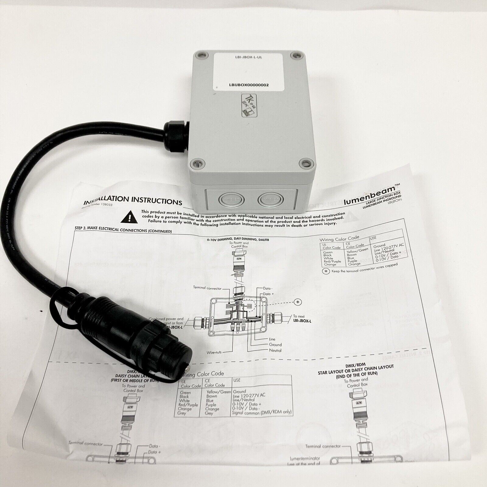 Lumenbeam Large Junction Box for In-Ground Installation LBI-JBOX-L New