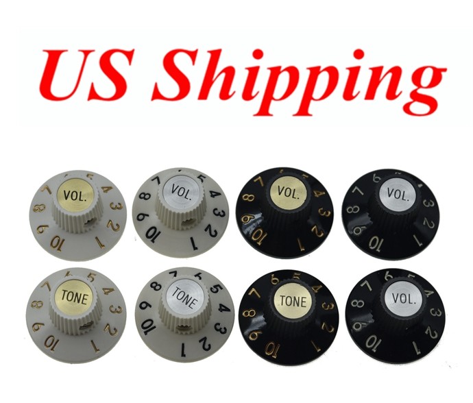 High Quality Witch Hat Knobs 2V2T fits 72 Telecaster Custom/Amplifier/Jazzmaster