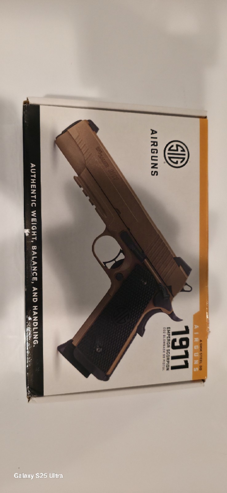 SIG Sauer -Emperor Scorpion 1911 - Blowback - CO2 .177 Steel BB Air Pistol -Used