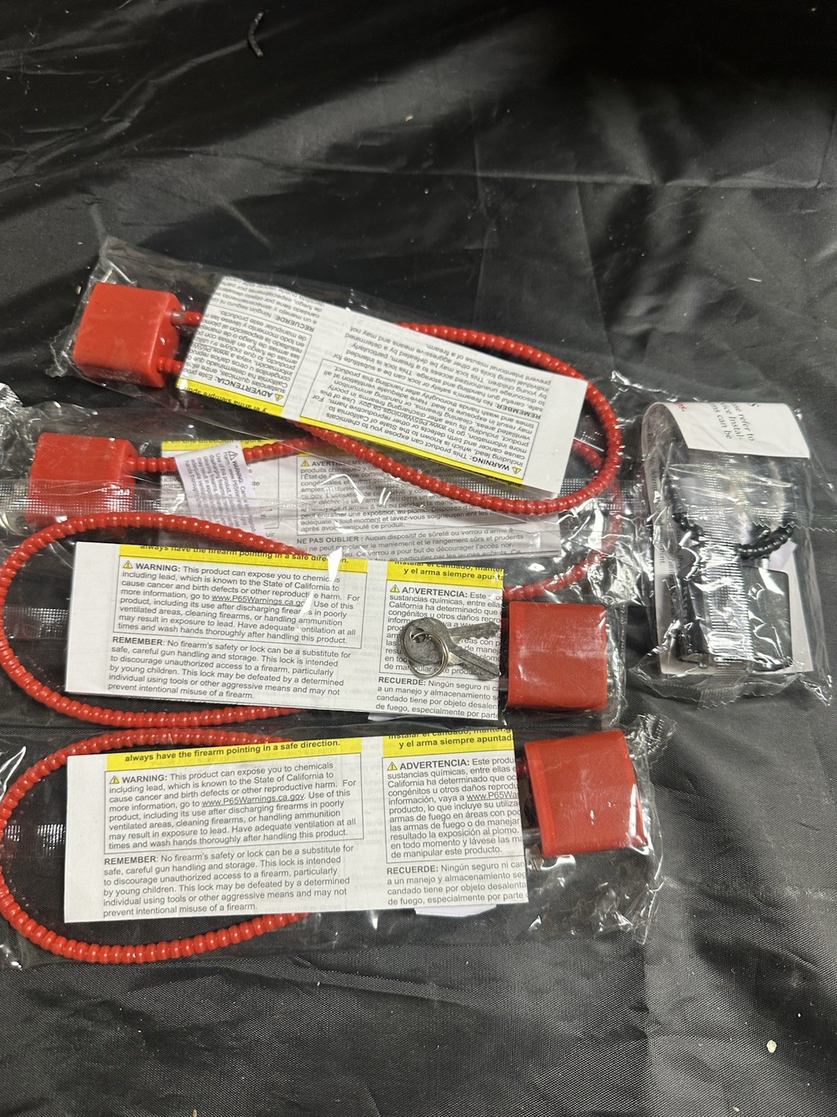 Lot 5 Gun Cable Locks Tikka Ruger Factory New Sealed Firearm Safety