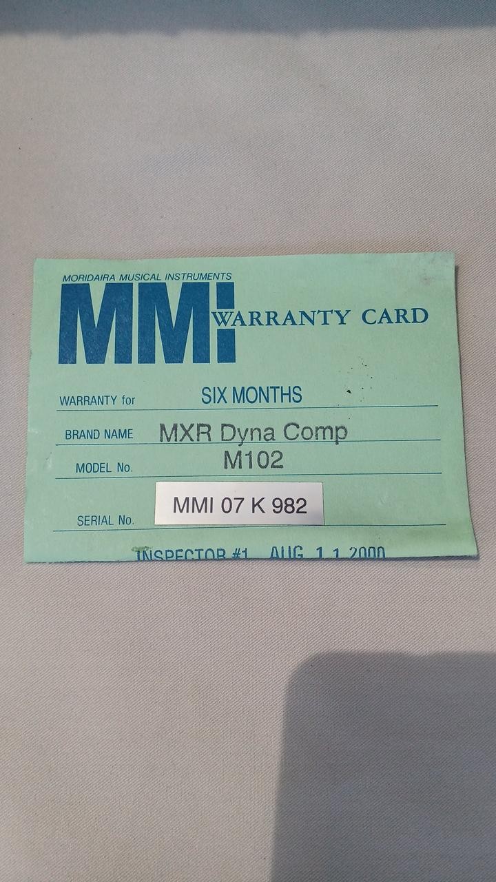 MXR DYNA COMP Compressor Pedal