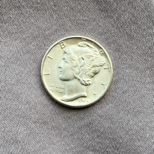 1944-S Mercury Dime BU- 90% Silver