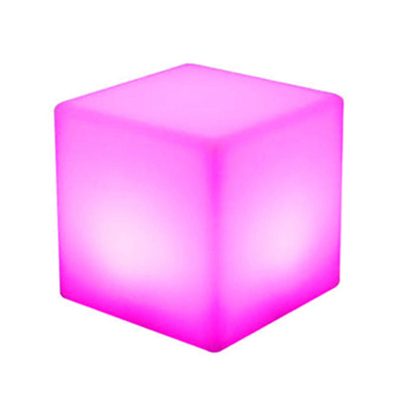 16" LED Light Cube Stools Chair w/ Remote Control RGB 16 Colors Rechargeable 5W~