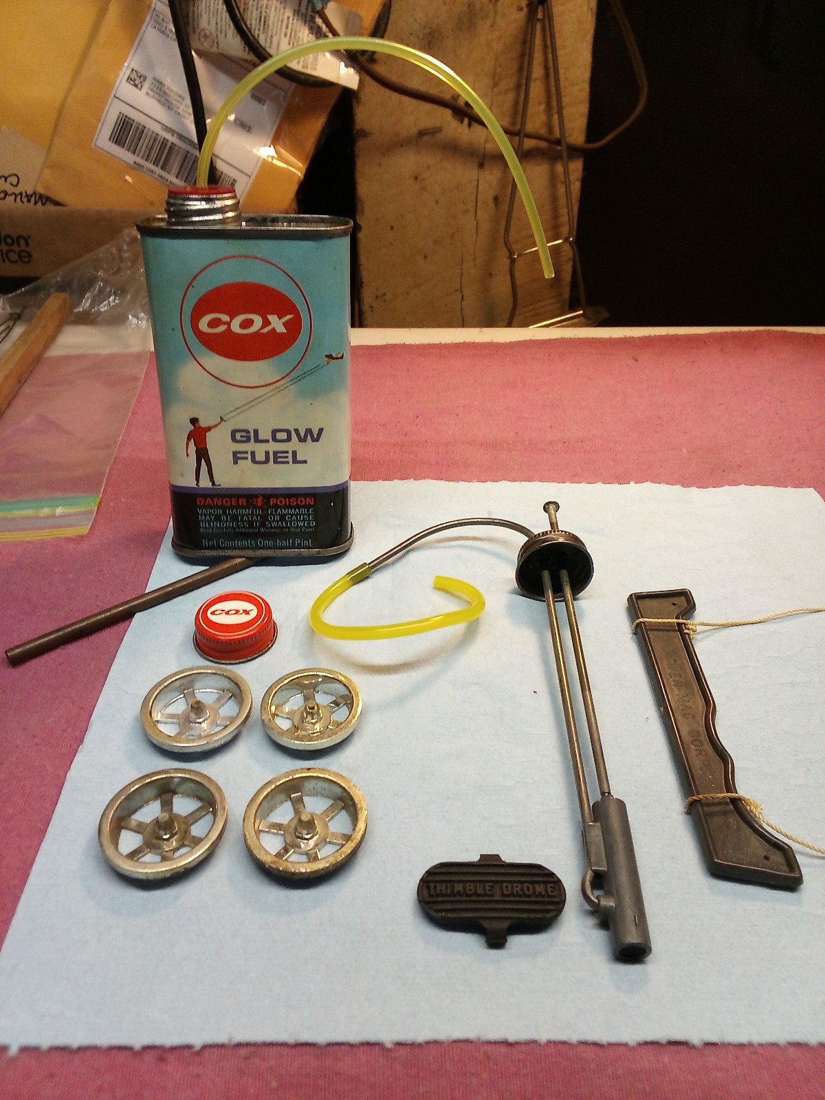 Lot Of Vintage Model Airplane & Car Parts