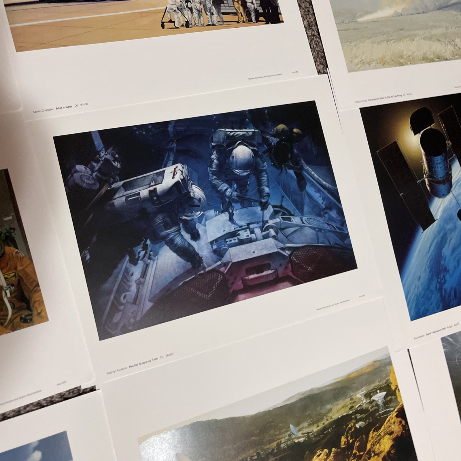 Vintage Selections from the NASA Art Collection 12 Photo Art Prints Portfolio
