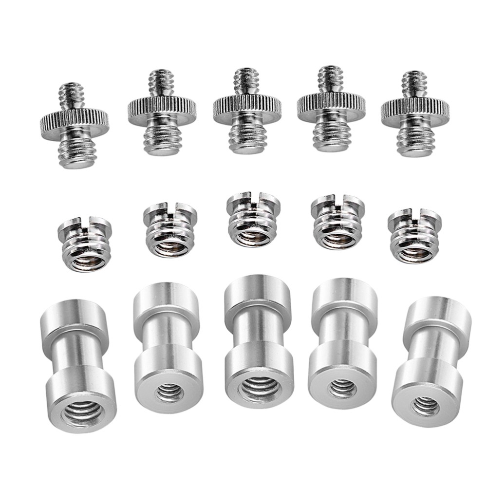 15 PCS/Set Tripod Conversion Screw Camera Adapter Thread Accessories Mount