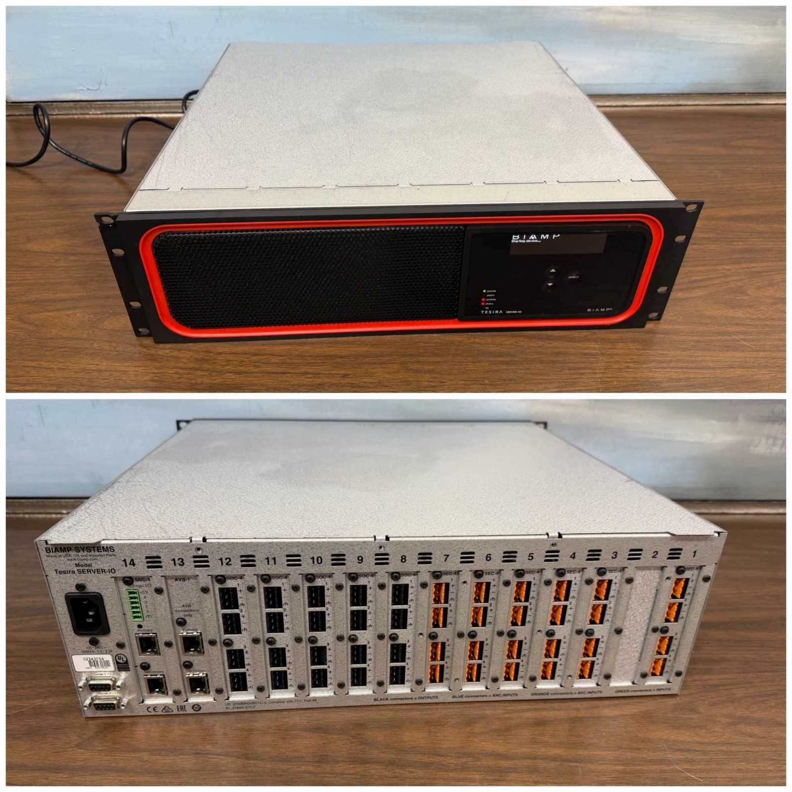 Biamp Systems Tesira SERVER-IO 5x SOC-4,  1x AVB-1, 6x SEC-4, And ++++