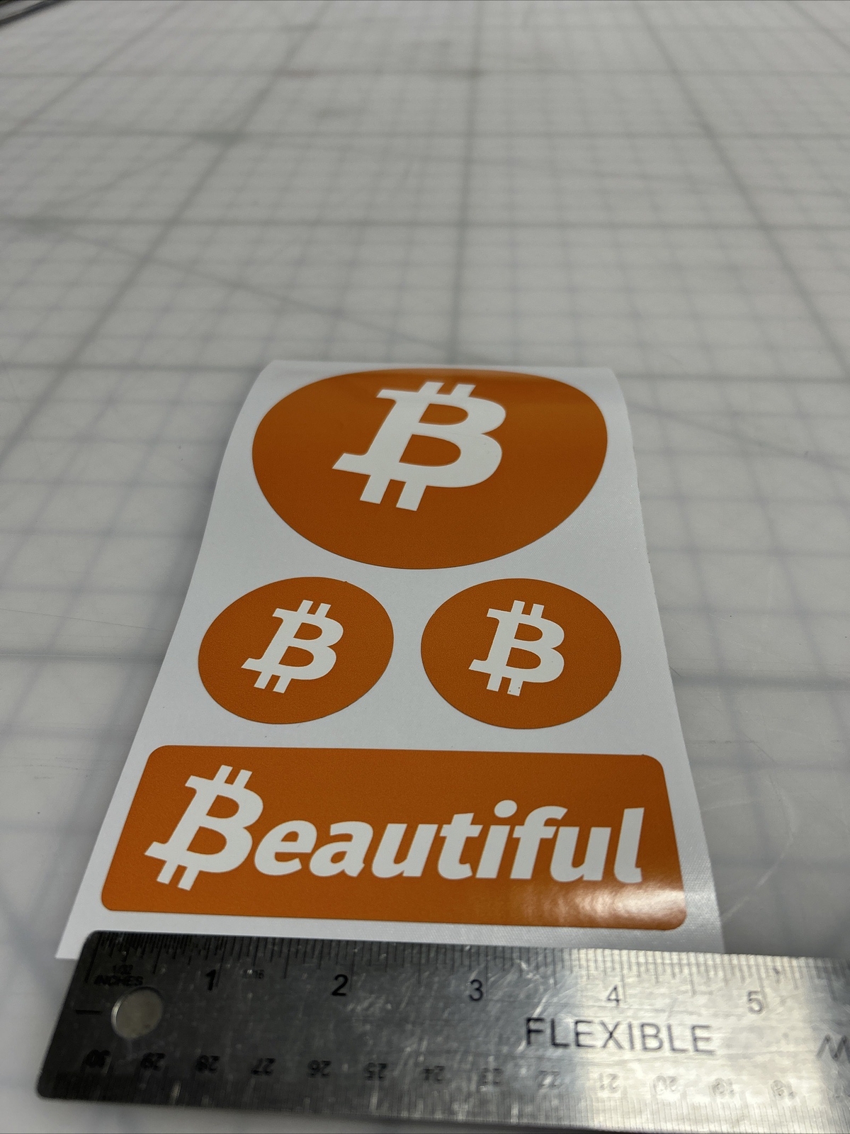 Beautiful Bitcoin Vinyl Decal Set BTC Sticker