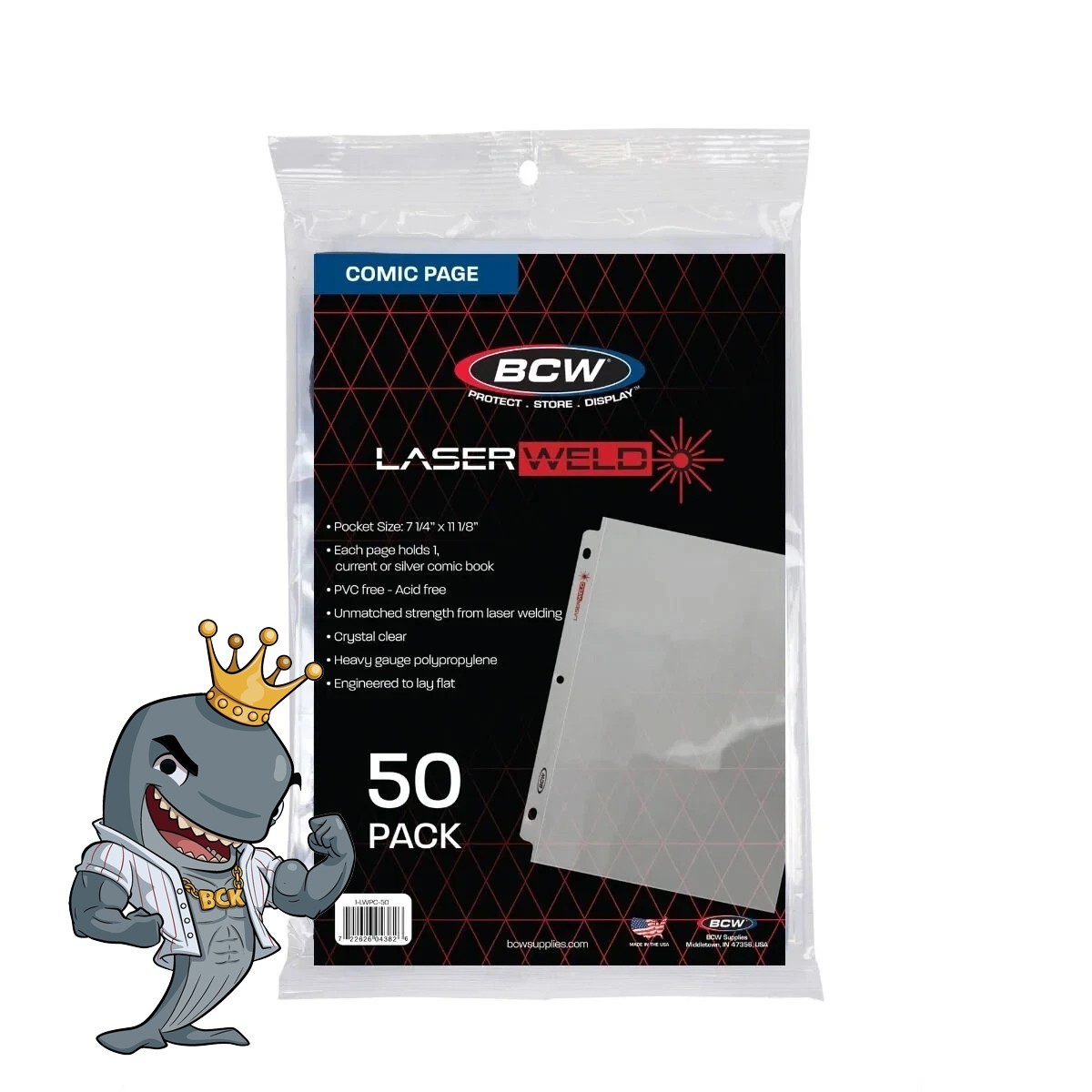 BCW LaserWeld Comic Book Pages 50ct Pack FREE SHIP