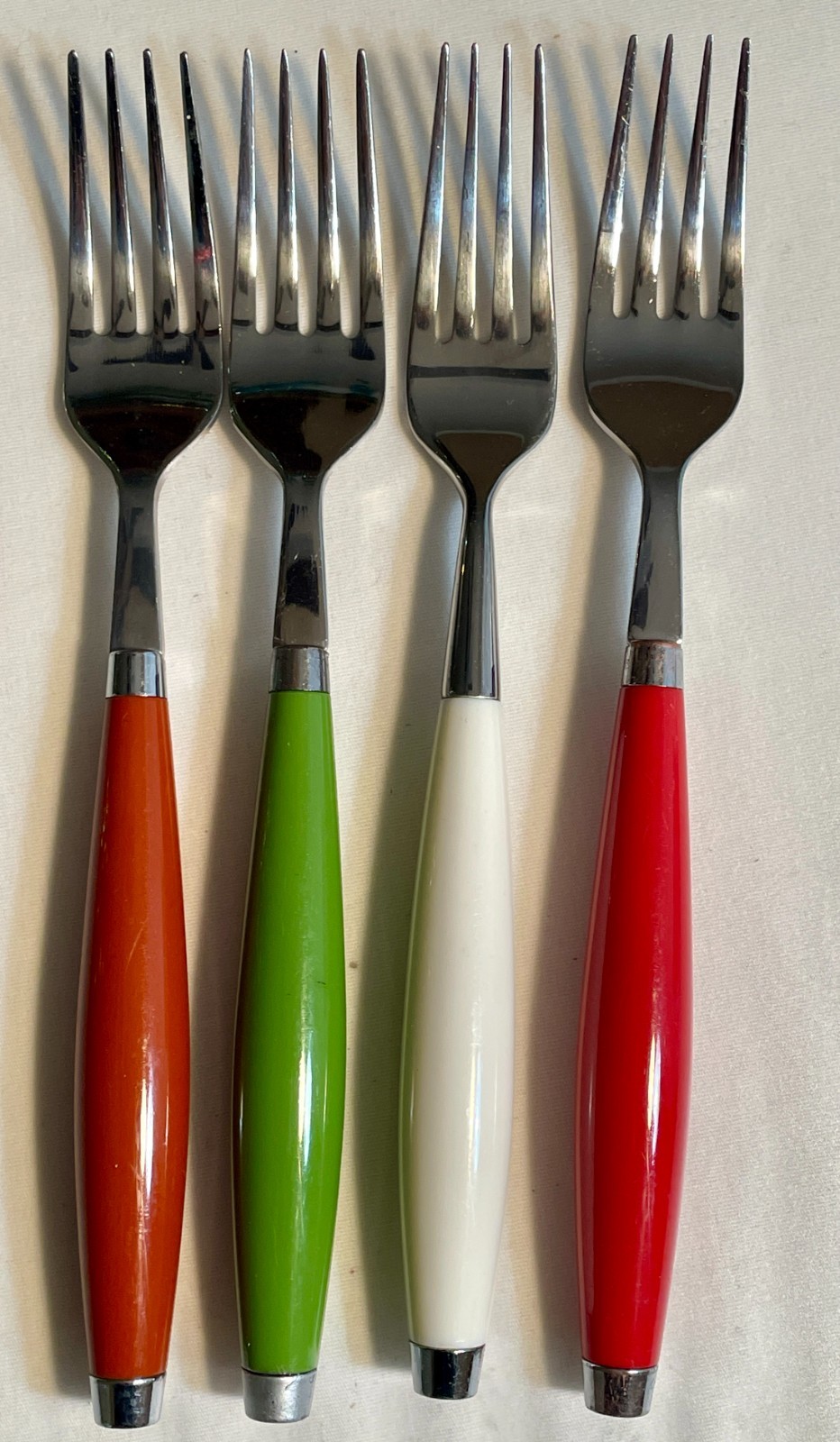 Fiesta Flatware Round Handle DINNER FORKS: SCARLET, SHAMROCK, WHITE, COBALT
