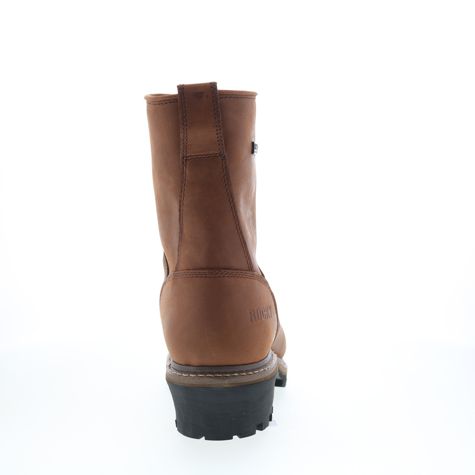 Rocky Square Toe Logger Composite Toe WP 9" Mens Brown Wide Work Boots
