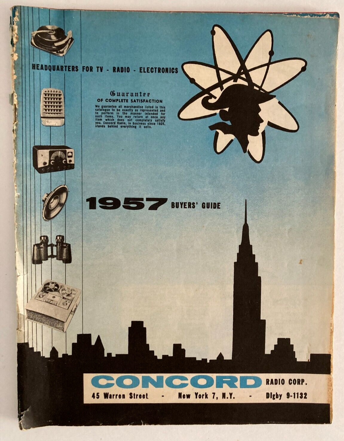 1957 CONCORD RADIO BUYER’S GUIDE CATALOG
