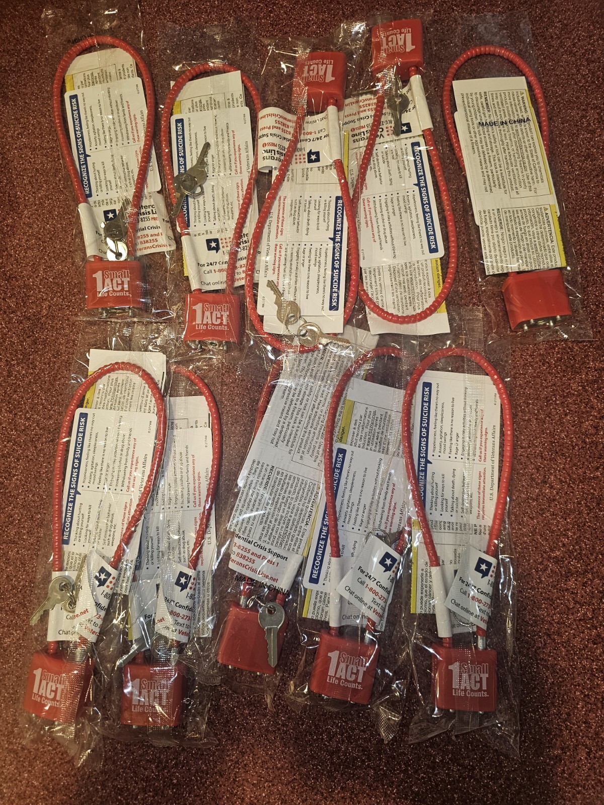 Rifle - Pistol Cable & Locking With Key New In Package Set L@@K!!! One Only