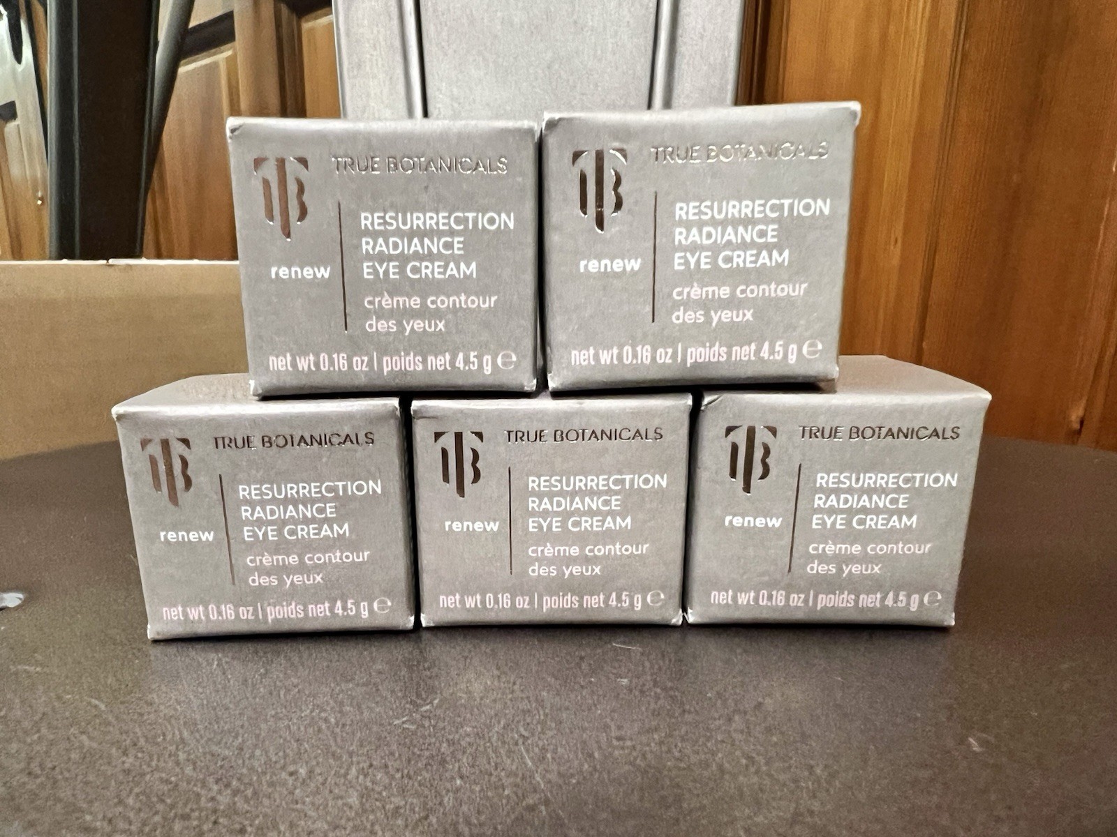 Lot/5 • 0.16oz each •  True Botanicals Renew Resurrection Radiance Eye Cream NIB