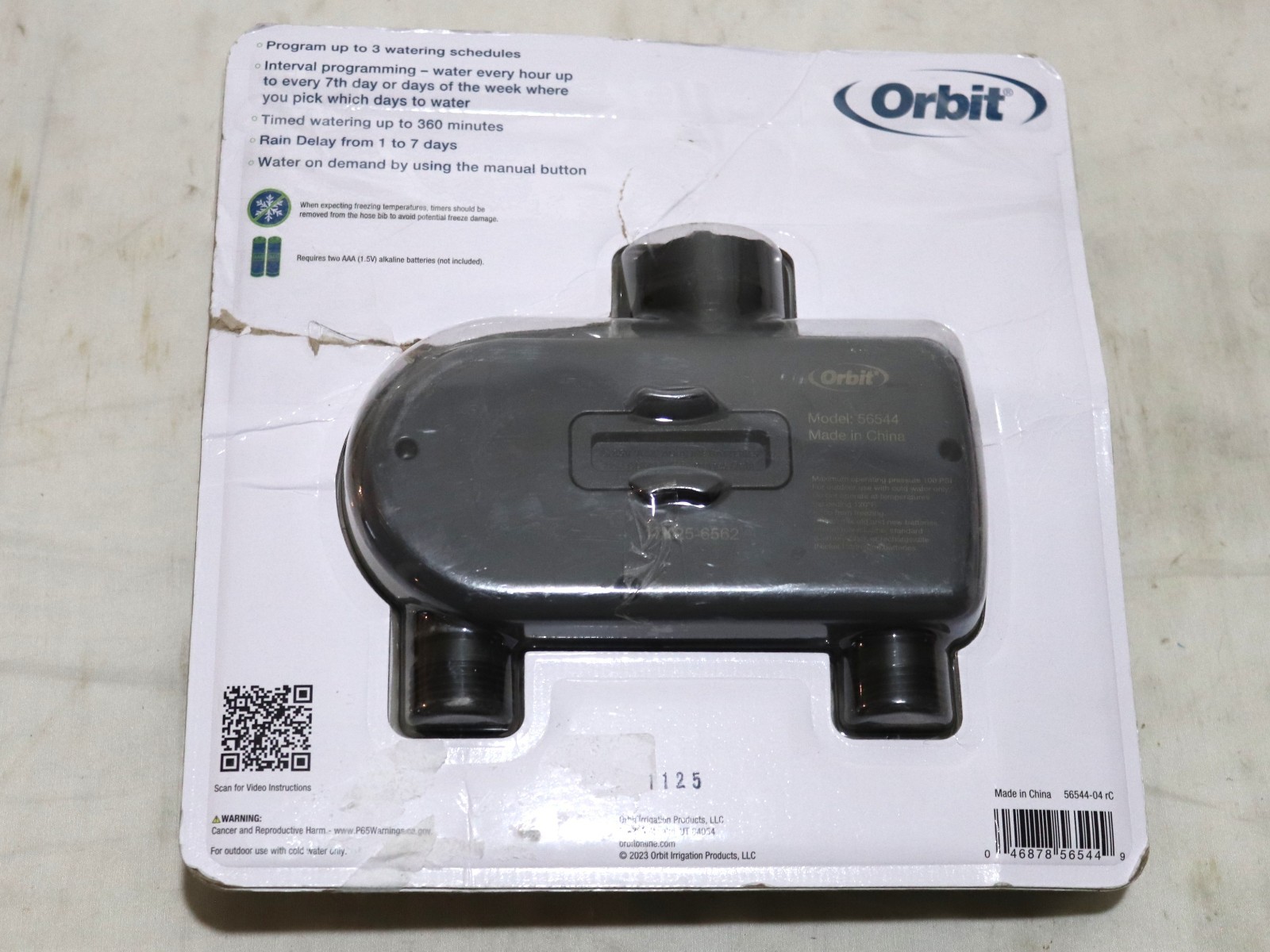 Orbit 56544 2-Outlet Digital Hose Faucet Timer, Open Box