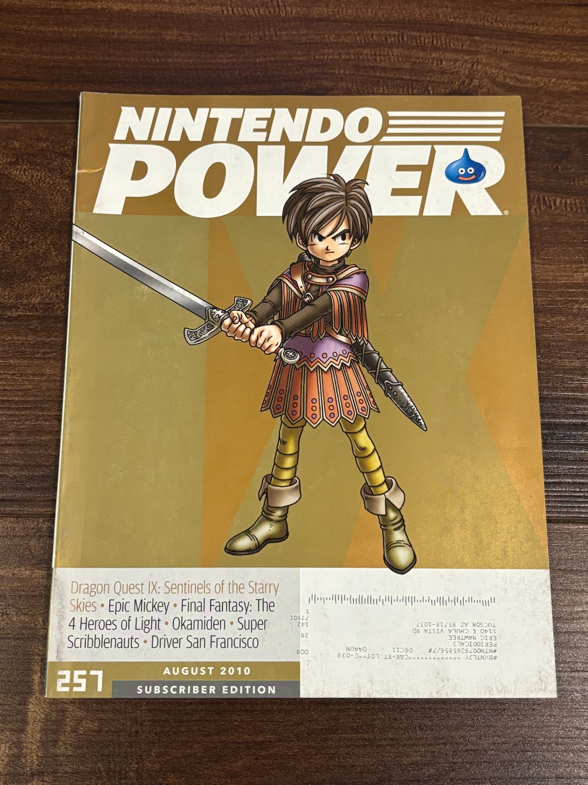 Nintendo Power Magazine Volume 257 August 2010 Dragon Quest IX Starry Skies