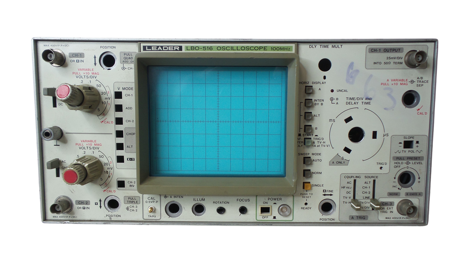 Leader LBO-516 100Mhz Oscilloscope  - Free Shipping