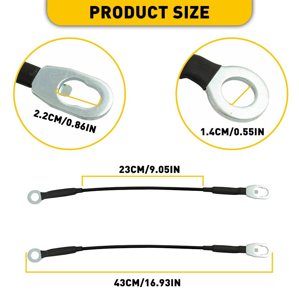 Pair(2) Tailgate Support Cable 904608B400 For 1998-2004 Nissan Frontier LH & RH