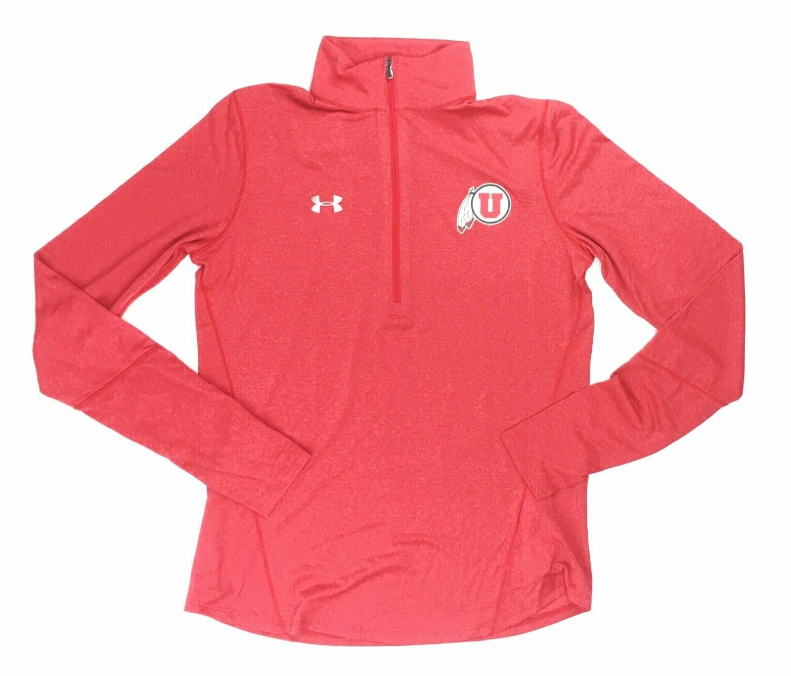 Under Armour Utah Utes Novelty 1/2 Long Sleeve Pullover Women's S 1305682 Red