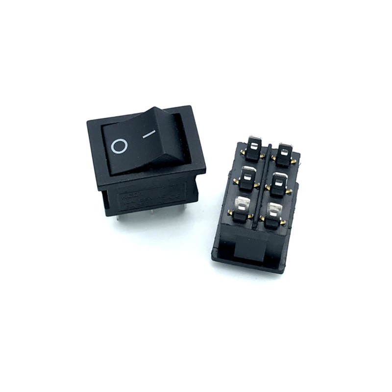 2pcs Rocker Switch 6 Pin LED Lights Indicator Lights ON/OFF Switch Certificated