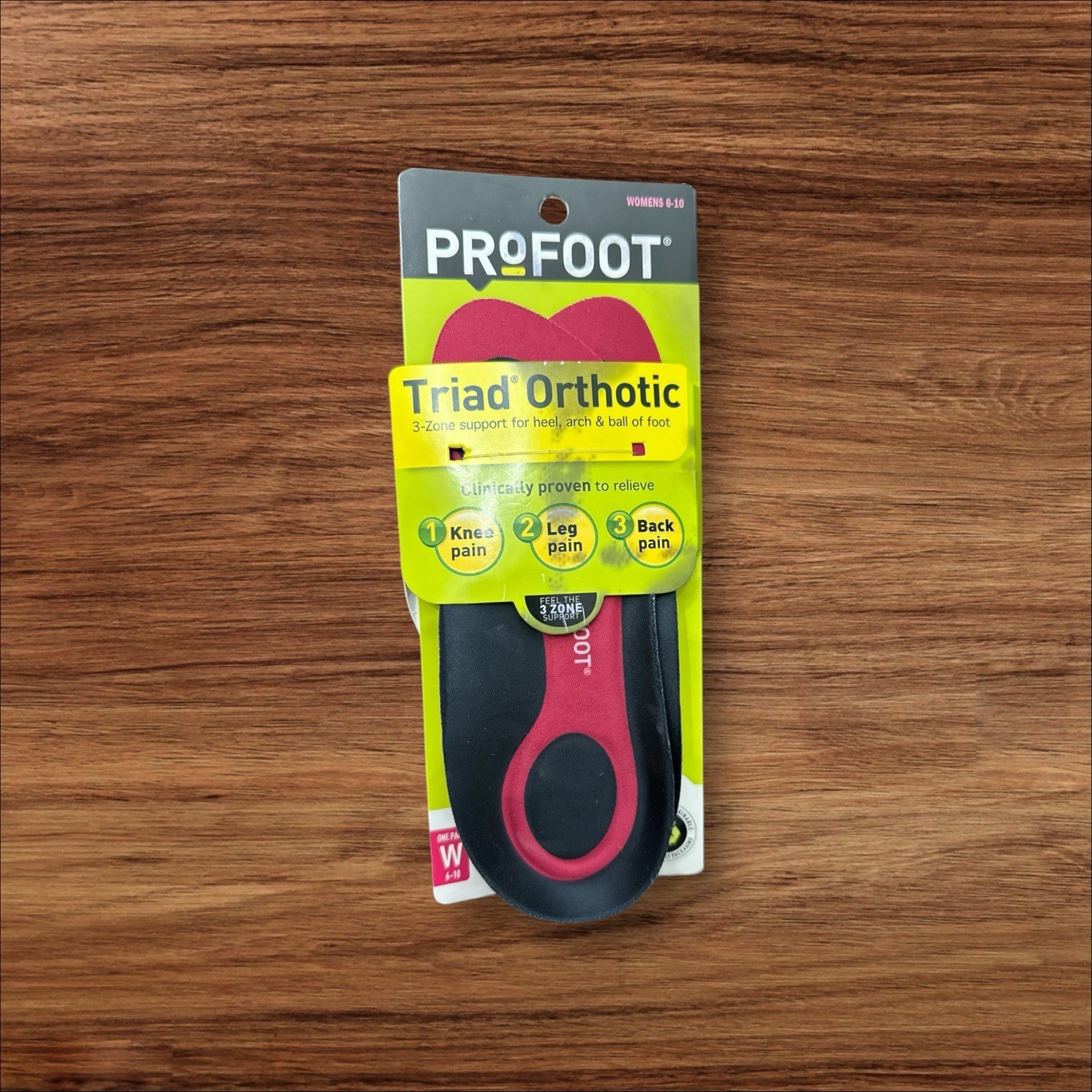 Profoot TRIAD Orthotic Women 1 PAIR Size 6 - 10 Made in USA