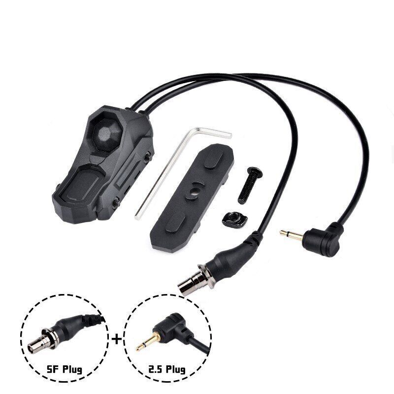 Tactical Flashlight Remote Dual Pressure Switch OGL PEQ DBAL Button Control