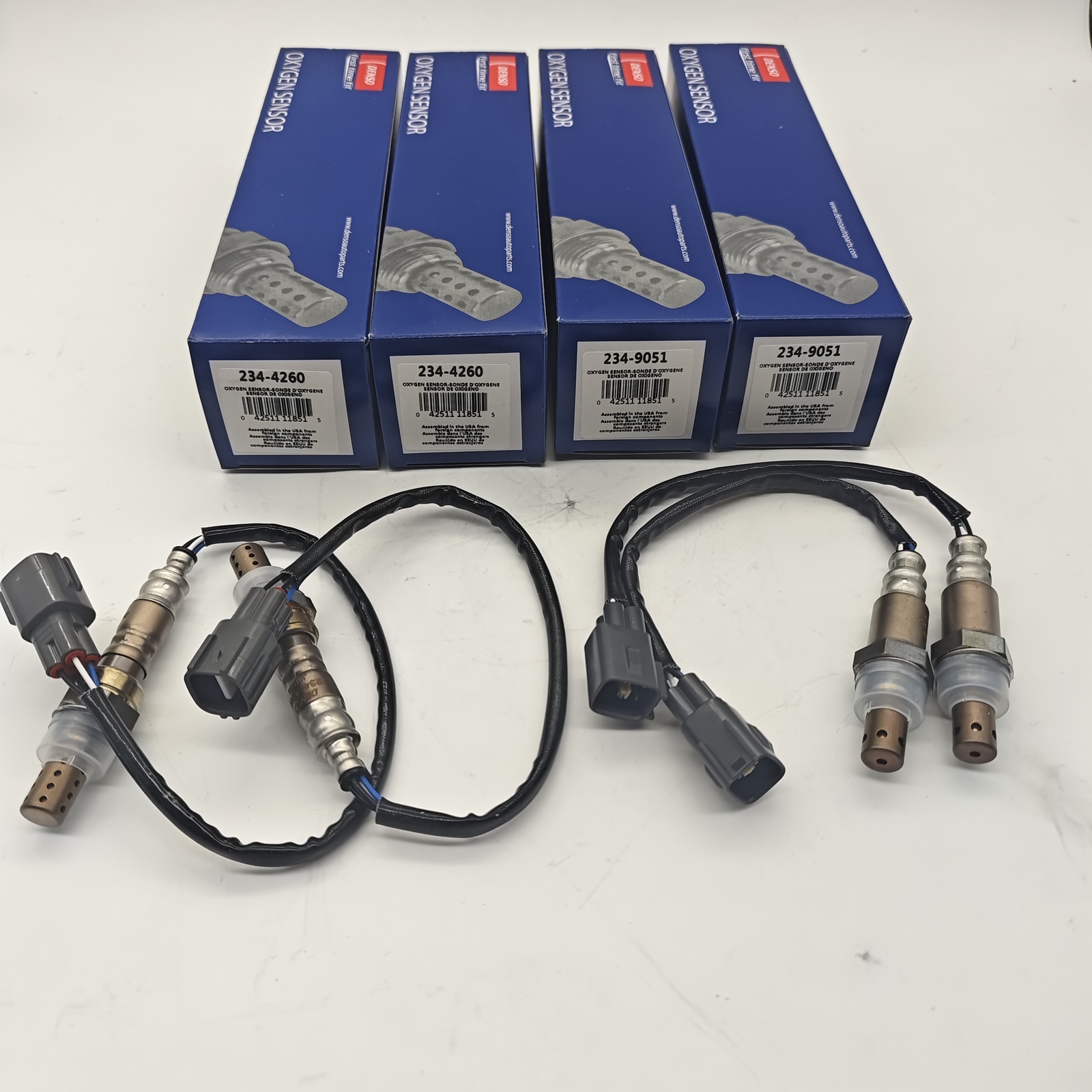 4x Denso Up&Down Oxygen O2 Sensors 234-9051/4260 For Toyota Tundra Sequoia