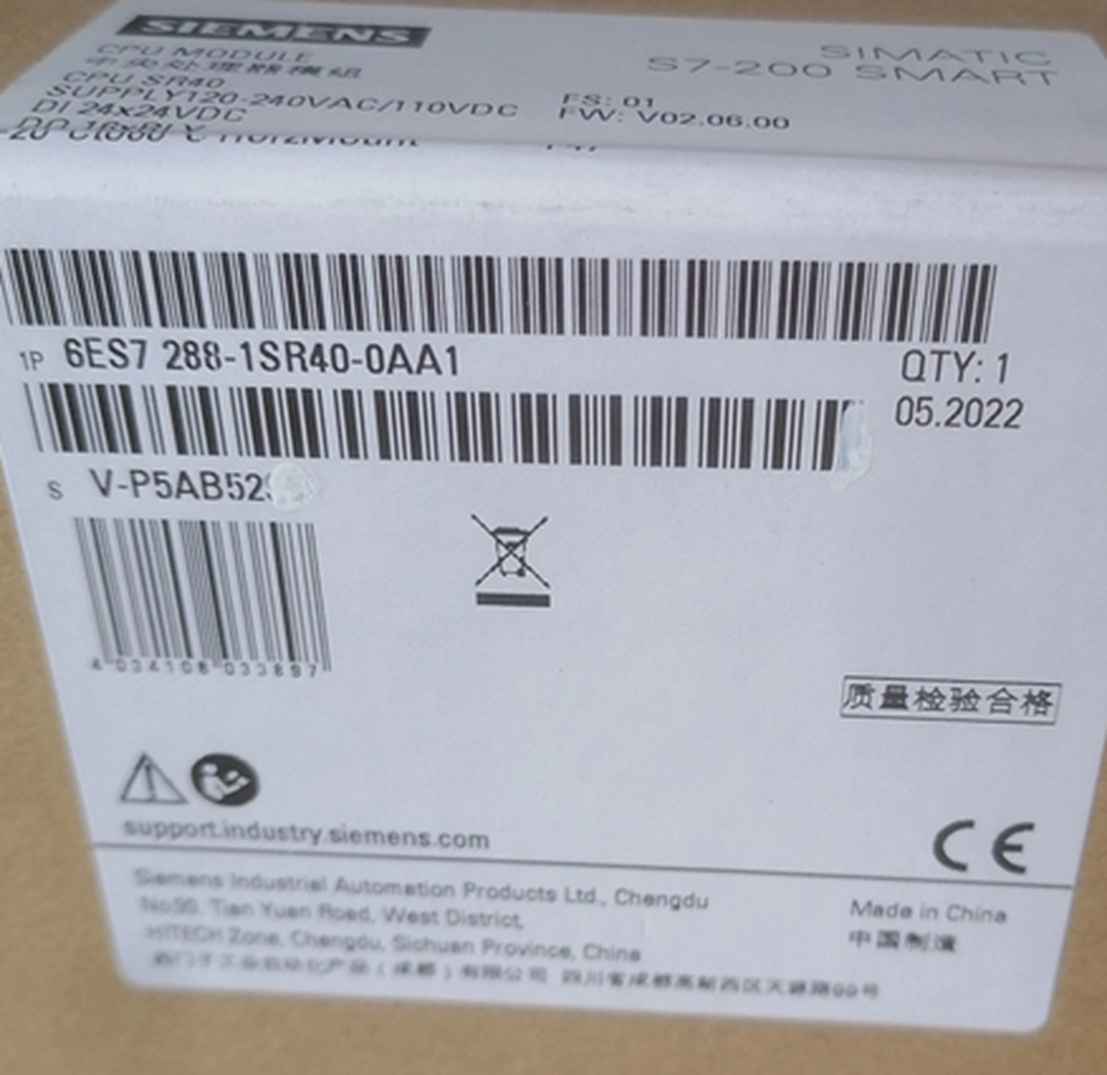 NEW Siemens 6ES7288-1SR40-0AA1 6ES7 288-1SR40-0AA1