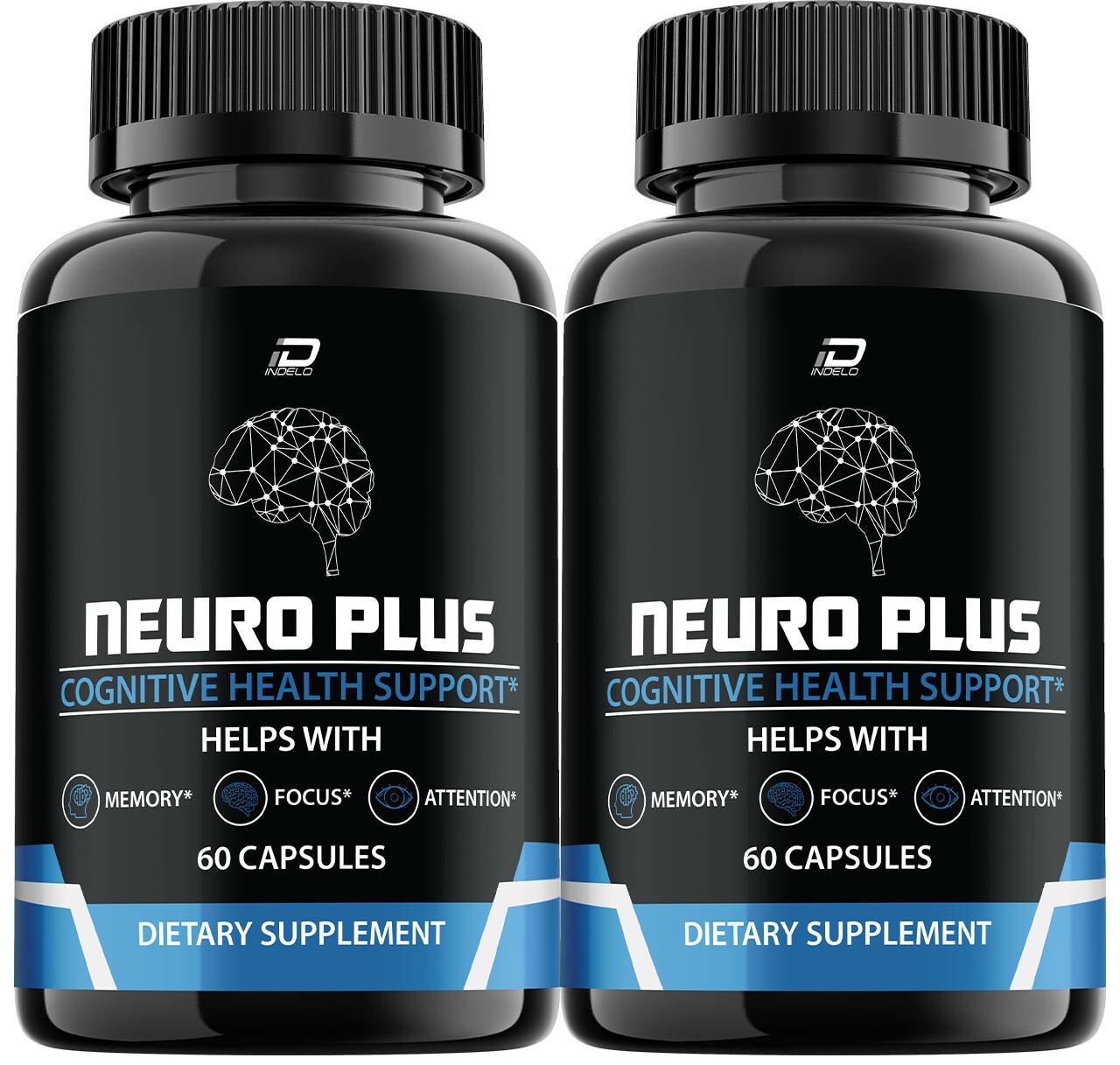 (2 Pack) Neuro Plus Brain Supplement - NeuroPlus for Memory, Focus, Attention