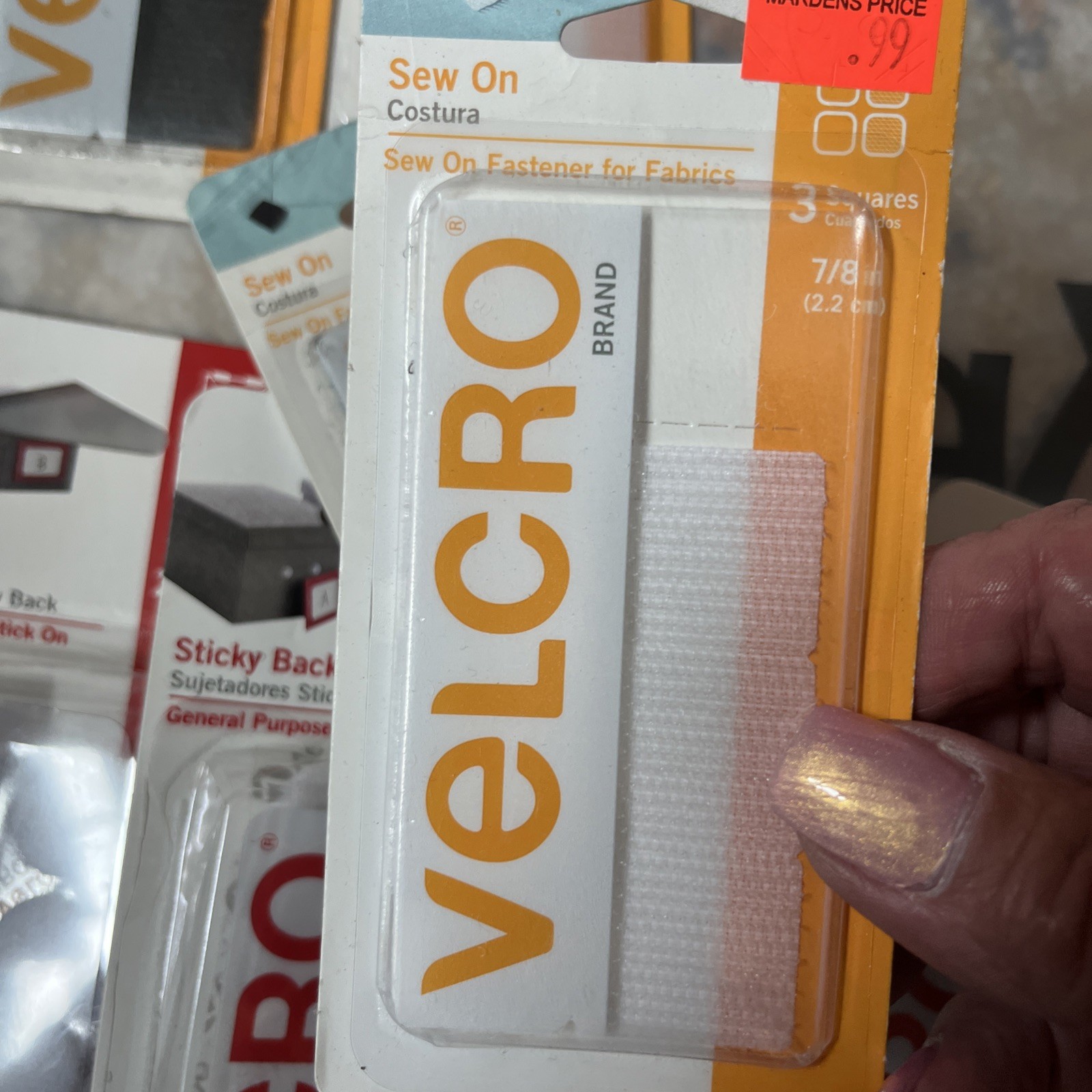 velcro lot- assorted 7 packages NEW