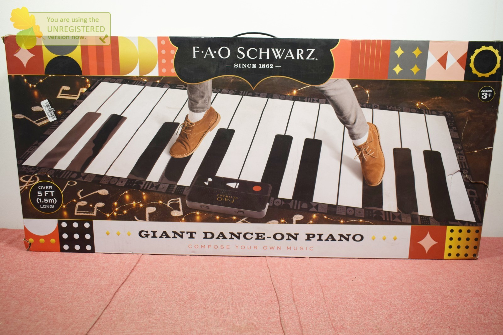 FAO Schwarz Giant 69" Dance-On Piano Mat (Damaged)