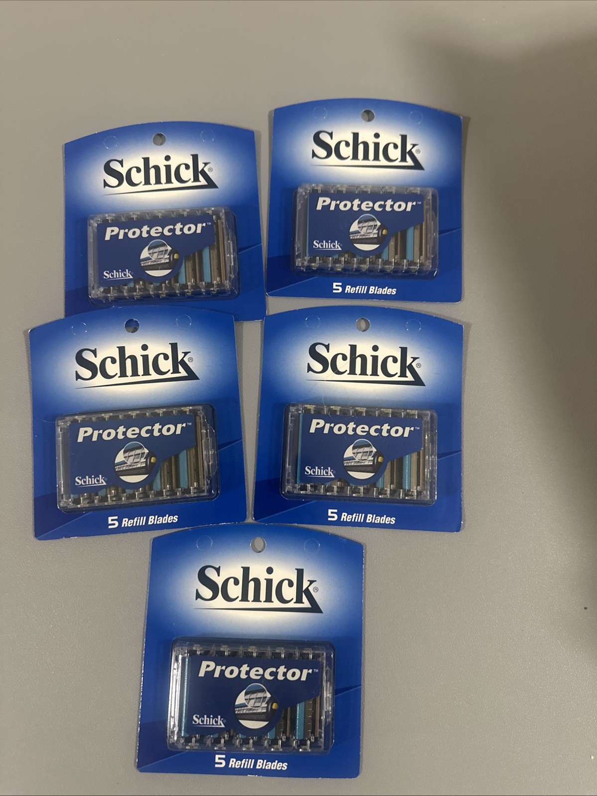 Schick Protector Refill Blades - Two (5) Sets of Five (5) Blades - 25Total -New