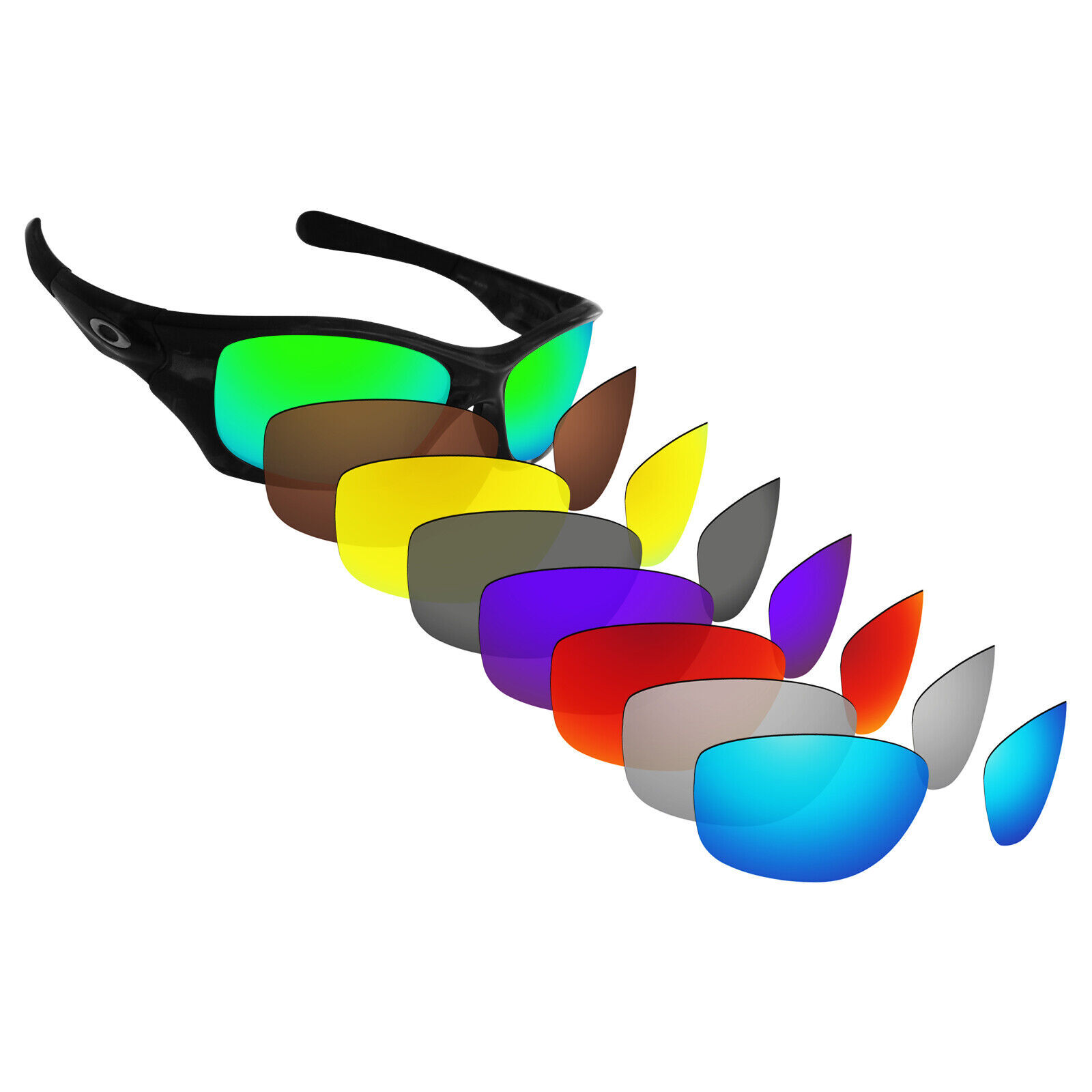 Hawkry Polarized Replacement Lenses for-Oakley Pit Bull OO9127 Sunglass -Options