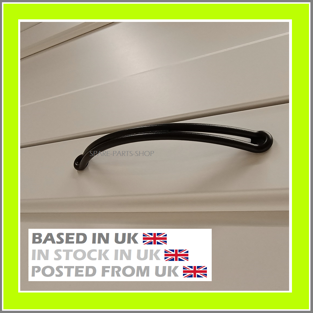 IKEA SONGESAND HANDLE BLACK METAL & SCREWS NEW ORIGINAL PARTS 157426 100408