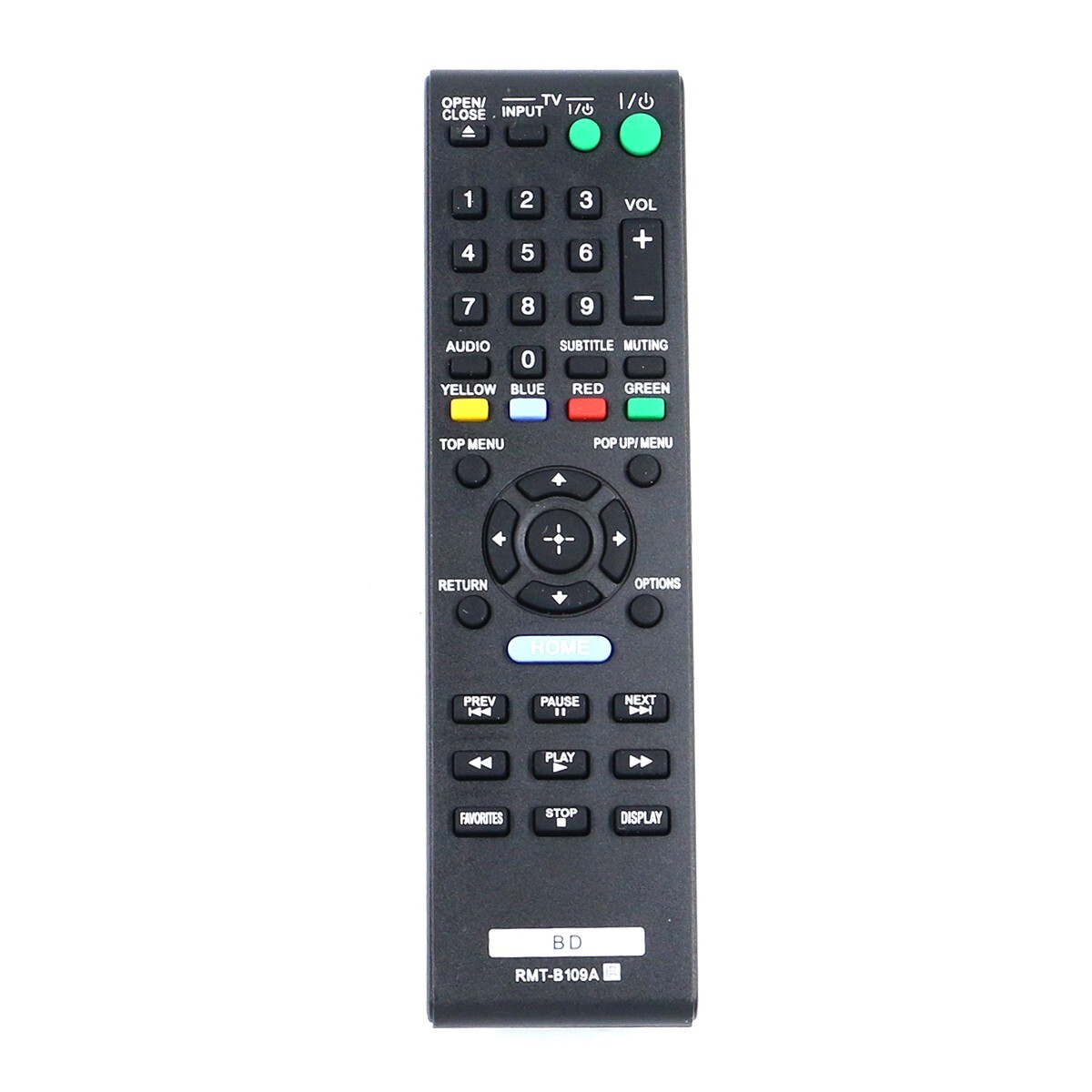 RMT-B109A Replace Remote Control for Sony BDP-BX58 BDP-S480 BDP-S483 BDP-S580