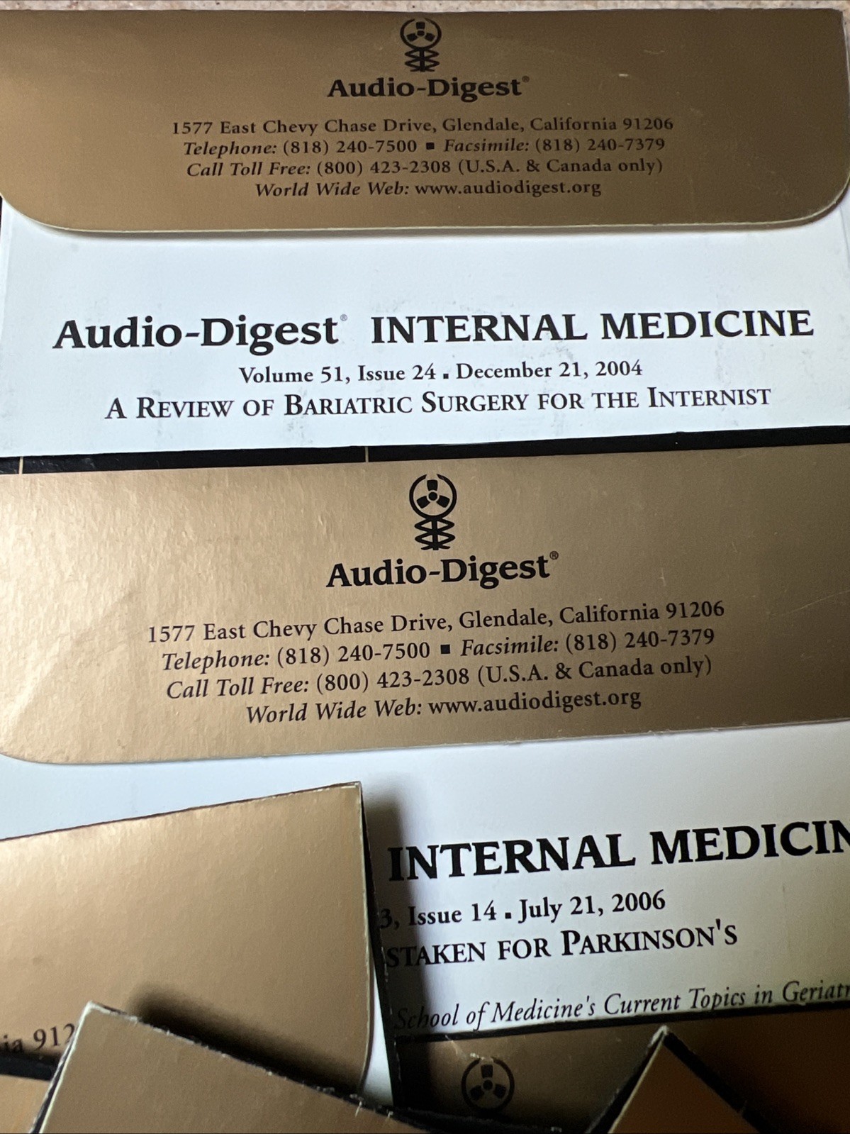 Audio-Digest Internal Medicine SetCDs CME