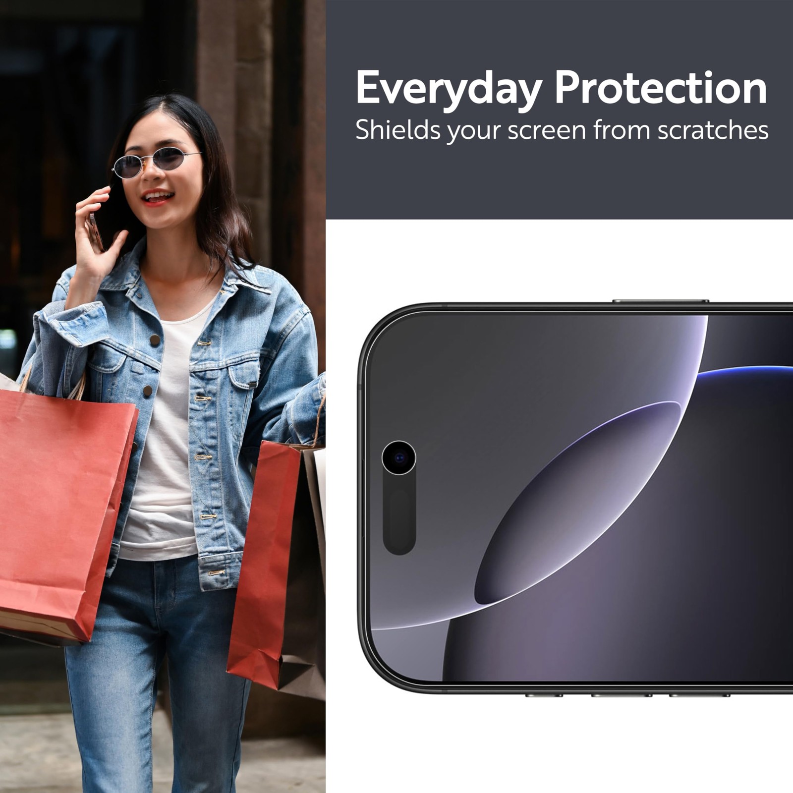 MilitaryShield HD Clear Film Screen Protector for 16 Pro Max 2 Pack