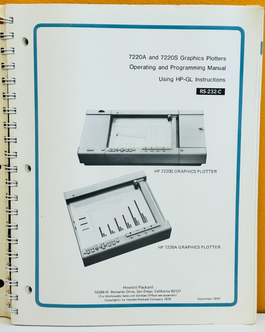HP Agilent 07220-90002 1979 HP 7220A/7220S Graphics Plotters Programming Manual