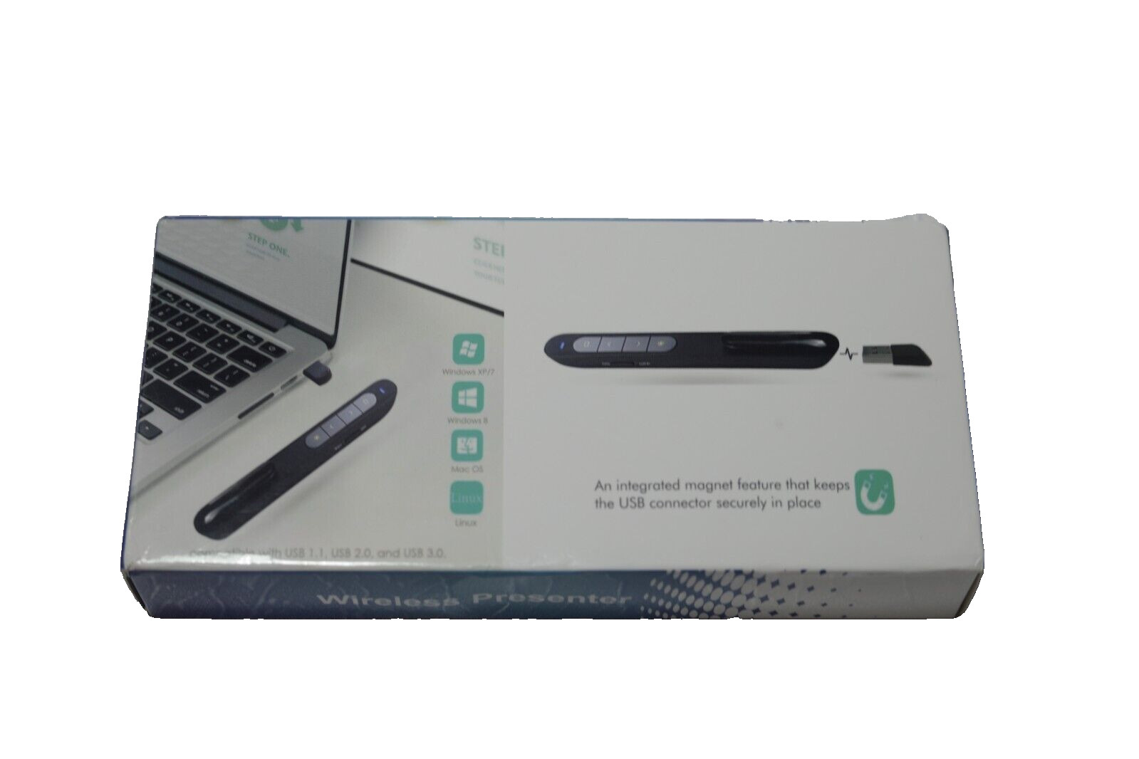 Black Slide Show Pointer Wireless Receiver Pointer for Device