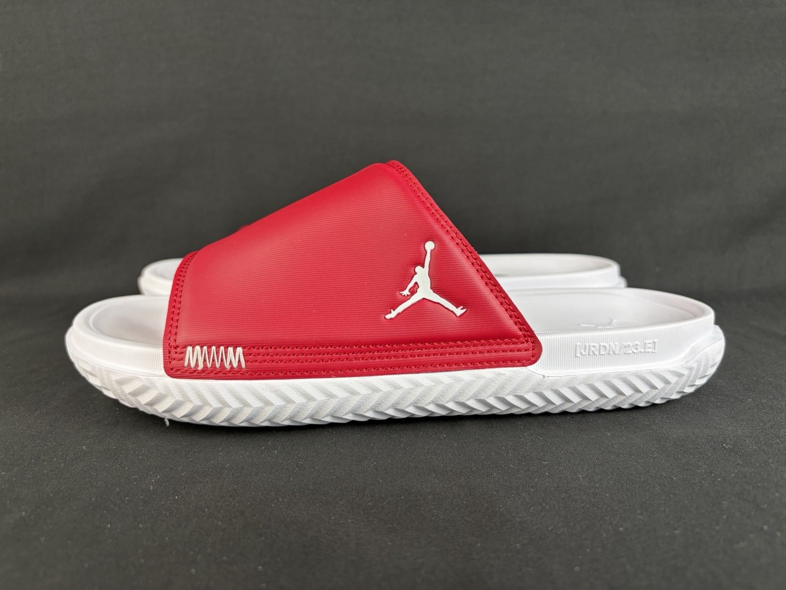 Nike Jordan Slides Play Slide Red White DC9835-611 Comfort Sandals Men’s Size 10