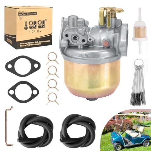 Carburetor Kit for Club Car DS Golf Cart Gas 1984-1991 Kawasaki 341cc Side Valve